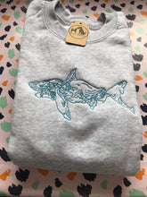 Load image into Gallery viewer, Colourful Shark Sweatshirt - Gifts for Marine Life Lovers