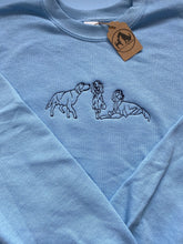 Load image into Gallery viewer, Embroidered Setter Sweatshirt- For Irish red setter, Gordon setter and English setter owners