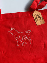 Load image into Gallery viewer, OLD STOCK HUSKY TOTE BAG - Red