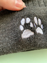 Load image into Gallery viewer, IMPERFECT- pawprint beanie charcoal