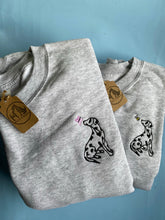 Load image into Gallery viewer, Spring Dalmatian Outline Sweatshirt - Gifts sporty dog owners and lovers.