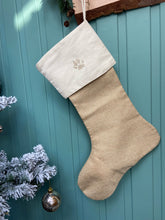 Load image into Gallery viewer, Custom  Paw Print Christmas Stocking - dog/ cat Xmas stocking- not filled