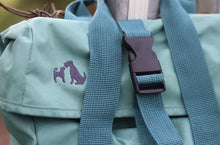 Load image into Gallery viewer, Custom Backpack for Dog Lovers and Owners- colourful embroidered recycled rucksack for your adventures