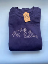 Load image into Gallery viewer, Embroidered Setter Sweatshirt- For Irish red setter, Gordon setter and English setter owners