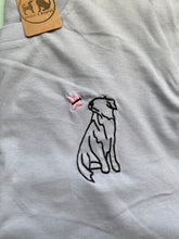 Load image into Gallery viewer, IMPERFECT- Collie Bee T-shirt -XL LIGHT BLUE