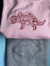 Load image into Gallery viewer, SAMPLE- DINOSAUR TRICERATOPS SWEATSHIRT - L& M