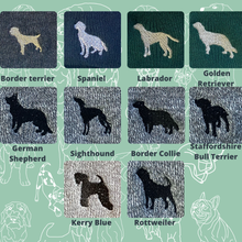 Load image into Gallery viewer, Breed silhouette Beanie hat. The cutest mini dog silhouette beanie hat for dog parents