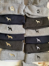 Load image into Gallery viewer, Breed silhouette Beanie hat. The cutest mini dog silhouette beanie hat for dog parents