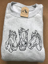 Load image into Gallery viewer, Embroidered Horse Sweatshirt - Gifts for horse lovers and riders