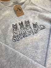 Load image into Gallery viewer, Embroidered GSD Sweatshirt - for German Shepherd/ Alsatian Lovers