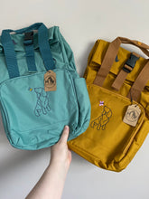 Load image into Gallery viewer, Spring Dog Breed Outline Backpack for Dog Lovers and Owners- colourful embroidered compact rucksack for your adventures