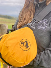 Load image into Gallery viewer, Custom Barrel Bag for Dog Lovers and Owners- colourful embroidered recycled holdall for your adventures