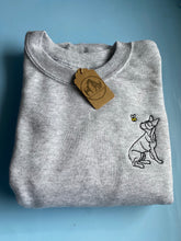 Load image into Gallery viewer, Spring Boston Terrier Outline Sweatshirt - Gifts for Boston owners and lovers.