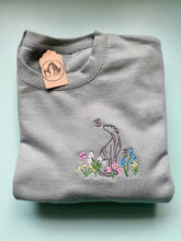 Load image into Gallery viewer, OUTLINE STYLE - Wildflower Dogs Sweatshirt - Embroidered sweater for dog lovers