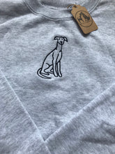 Load image into Gallery viewer, Embroidered Sighthound Sweatshirt- Gifts for Whippet, greyhound, galgo, lurcher lovers and owners