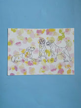 Load image into Gallery viewer, Rottweiler Doodle art print | A5 hand drawn dog print - great gift for Rotty lovers and owners