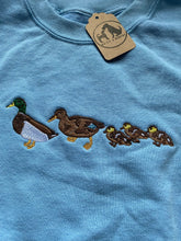 Load image into Gallery viewer, IMPERFECT Duck family sweatshirt- SKY BLUE S