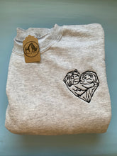 Load image into Gallery viewer, Heart Otter Sweatshirt - For animal Lovers