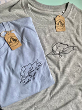 Load image into Gallery viewer, Custom Just You & Me Organic T-shirt - Personalised tee for dog lovers and owners