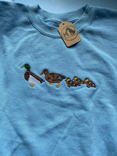 Load image into Gallery viewer, IMPERFECT Duck family sweatshirt- SKY BLUE S