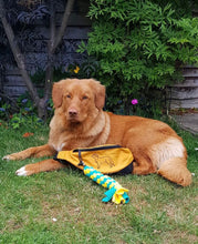 Load image into Gallery viewer, Dog Walking Bum Bag- breed silhouette recycled embroidered waist pack. The perfect gift for dog parents, dog walkers and dog groomers