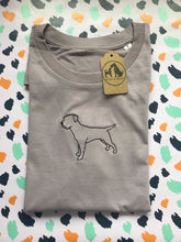 Load image into Gallery viewer, Embroidered Border Terrier T-Shirt - Gifts for terrier lovers and owners
