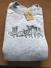 Load image into Gallery viewer, Embroidered Chihuahua Sweatshirt - For long or short haired chihuahua owners.