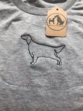 Load image into Gallery viewer, Embroidered Setter Silhouette Sweatshirt- Gifts for Irish red setter, English setter and Gordon setter