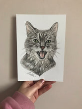 Load image into Gallery viewer, Custom Hand Drawn Pet Portrait - Head and Bust Only