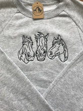 Load image into Gallery viewer, Embroidered Horse Sweatshirt - Gifts for horse lovers and riders