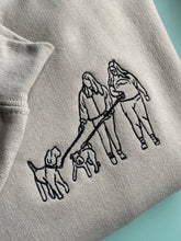 Load image into Gallery viewer, Custom Embroidered Human & Pet Sweatshirt - For Animal Lovers