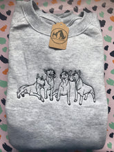 Load image into Gallery viewer, Embroidered Bull Terrier Sweatshirt - Gifts for English bully owners & lovers