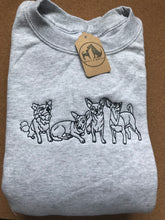 Load image into Gallery viewer, Embroidered Chihuahua Sweatshirt - For long or short haired chihuahua owners.