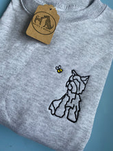 Load image into Gallery viewer, Spring Yorkshire Terrier Outline Sweatshirt - Gifts for yorkie owners and lovers.