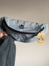 Load image into Gallery viewer, Custom Dog Walking Bum Bag- breed silhouette recycled embroidered waist pack. The perfect gift for dog parents, dog walkers and dog groomers
