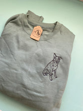 Load image into Gallery viewer, Imperfect dog Sweatshirt - Size S- Dusty Green