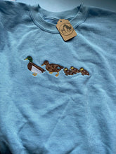 Load image into Gallery viewer, IMPERFECT Duck family sweatshirt- SKY BLUE S