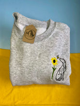 Load image into Gallery viewer, *ADD ON ITEM* Ukraine charity sunflower- add a sunflower to any existing spring time or silhouette sweatshirt