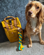 Load image into Gallery viewer, Spring Dog Breed Outline Backpack for Dog Lovers and Owners- colourful embroidered compact rucksack for your adventures