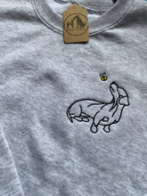 Load image into Gallery viewer, Spring Dachshund Outline Sweatshirt - Gifts for sausage dog owners and lovers.