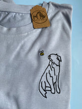 Load image into Gallery viewer, Spring Border Collie Outline Sweatshirt - Gifts for collie owners and lovers.
