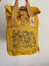 Load image into Gallery viewer, Dog Club Backpack for Dog Lovers and Owners- colourful embroidered compact rucksack  for your adventures