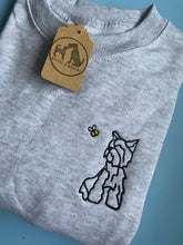 Load image into Gallery viewer, Spring Yorkshire Terrier Outline Sweatshirt - Gifts for yorkie owners and lovers.