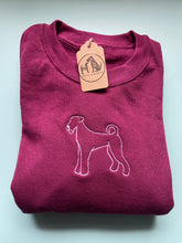 Load image into Gallery viewer, Embroidered Airedale Silhouette Sweatshirt- Gifts for Terrier lovers and owners