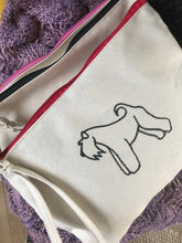 Load image into Gallery viewer, Dog Lover Accessories Pouch / Make up bag / travel bag / sewing bag.