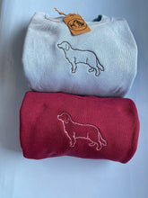 Load image into Gallery viewer, Embroidered Golden Retriever Silhouette Sweatshirt- Gifts for Goldie lovers and owners