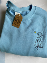 Load image into Gallery viewer, Spring Border Collie Outline Sweatshirt - Gifts for collie owners and lovers.