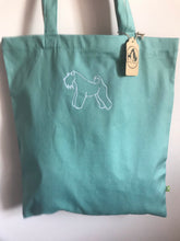 Load image into Gallery viewer, Embroidered Dog Breed Silhouette Tote Bag- sustainable gifts for dog owners
