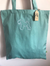 Load image into Gallery viewer, Embroidered Dog Breed Silhouette Tote Bag- sustainable gifts for dog owners