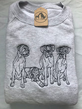 Load image into Gallery viewer, Embroidered Boxer Dog Sweatshirt - Gifts for boxer owners and lovers